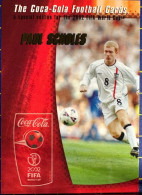 COCACOLA FIFA 2002 WOLRD CUP FOOTBALL CARDS - PAUL SCHOLES, ALMOST PERFECT CONDITION. ORIGINAL - Otros & Sin Clasificación