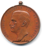 VITTORIO EMANUELE III LODE PREMIO DELL'OPRE MEDAGLIA REGNO 1900 - Royal/Of Nobility