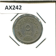 5 QIRSH 1972 EGIPTO EGYPT Islámico Moneda #AX242.E - Egypt