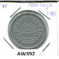 5 FRANCS 1949 FRANCIA FRANCE Moneda #AW392.E - 5 Francs