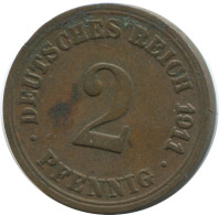 2 PFENNIG 1911 A ALEMANIA Moneda GERMANY #AE556.E - 2 Pfennig