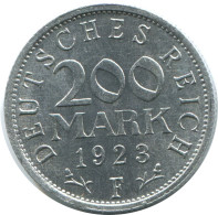 200 MARK 1923 F ALEMANIA Moneda GERMANY #AE418.E - 200 & 500 Mark