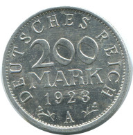 200 MARK 1923 A ALEMANIA Moneda GERMANY #AE415.E - 200 & 500 Mark