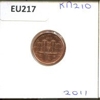 1 EURO CENT 2011 ITALIEN ITALY Münze #EU217.D - Italia