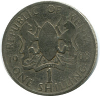 1 SHILLING 1968 KENYA Moneda #AZ185.E - Kenya