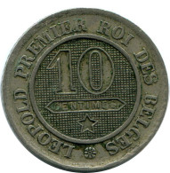 10 CENTIMES 1862 BELGIUM Coin #AZ133.1.U - 10 Cent