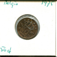 50 CENTIMES 1975 DUTCH Text BELGIUM Coin #AU607.U - 50 Cent