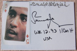 Renaldo NEHEMIAH - Dédicace - Hand Signed - Autographe Authentique - Athlétisme
