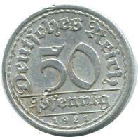 50 PFENNIG 1921 A DEUTSCHLAND Münze GERMANY #AD646.9.D - 50 Rentenpfennig & 50 Reichspfennig