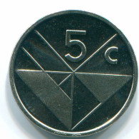 5 CENTS 1995 ARUBA (NEERLANDÉS NETHERLANDS) Nickel Colonial Moneda #S13622.E - Aruba