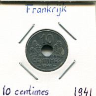 10 CENTIMES 1941 FRANCE Pièce Française #AM111.F - 10 Centimes