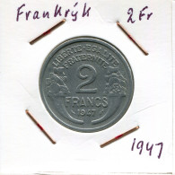 2 FRANCS 1947 FRANCE Pièce Française #AM600.F - 2 Francs