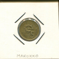 5 CENTIMES 1974 MAROC MOROCCO Pièce #AS092.F - Morocco