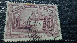 PORTUGAL-1898     .        10R      USED            OVERPRİNTED - Usado