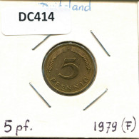 5 PFENNIG 1979 F WEST & UNIFIED GERMANY Coin #DC414.U - 5 Pfennig