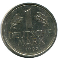 1 DM 1992 A WEST & UNIFIED GERMANY Coin #AZ447.U - 1 Marco