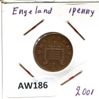 2001 PENNY UK GREAT BRITAIN Coin #AW186.U - 1 Penny & 1 New Penny