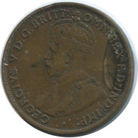 1 PENNI 1917 AUSTRALIEN AUSTRALIA Münze #AE778.16.D - Penny