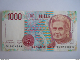 Italia Italie 1000 Lire Montesori EC 942464 K N'a Pas Circulé - 1000 Lire