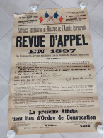 Affiche "REVUE D'APPEL 1897" - 55x90 - Vendu En L'état - Rare - Afiches