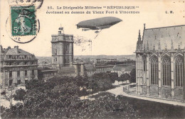 FRANCE - 94 - VINCENNES - Le Dirigeable Militaire REPUBLIQUE évoluant Au Dessus Du Vieux Fort - Carte Postale Ancienne - Vincennes