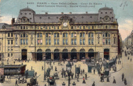 FRANCE - 75 - Paris - Gare Saint-Lazare - Cour Du Havre - Carte Postale Ancienne - Stations, Underground