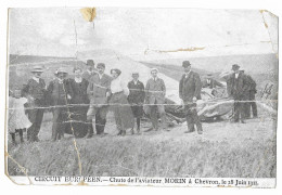 CHEVRON -- CIRCUIT EUROPEEN - Chute De L'aviateur MORIN à Chevron, Le 18 Juin 1911 ( TRÉS RARE : Cp Abimée ) - Stoumont