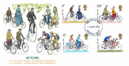 Enveloppe 1er Jour, Cyclisme, 100 Ans Touring Club Et Fédération Britannique De Cyclisme (YT 872/75, 1978) - 1971-1980 Decimal Issues