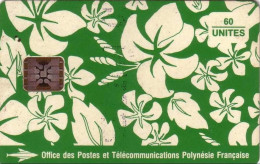FR. POLYNESIA : FP018  60 Motif Pareo, S. Millecamps 1993 (green) ( Batch: 00480 MATT) USED - Polynésie Française