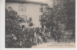 CPA Saint-Germain-Laval - Pensionnat De Jeune Fille - Vue Intérieure (jolie Animation) - Saint Germain Laval