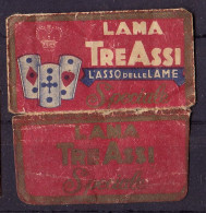 "TRE ASSI" Razor Blade Old Vintage WRAPPER (see Sales Conditions) - Lamette Da Barba