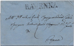 32368# ETATS EGLISE LETTRE RAVENNA 1848 CESENA STATO PONTIFICIO CHIESA - 1. ...-1850 Prefilatelia
