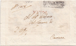 32384# LOMBARDO VENETO LETTERA VOLTA 1815 LETTRE SANS CORRESPONDANCE - 1. ...-1850 Prefilatelia