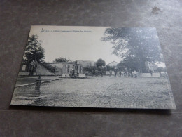 Cpa Herve Battice Hotel Communal Et L'église - Herve