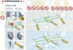 CONSIGNES DE SECURITE / SAFETY CARD  *AIRBUS A320  Air France - Sicherheitsinfos