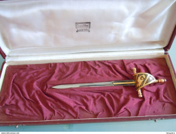 Briefopener Coupe Papier Ouvre-lettre Forme épéé 17,5 Cm Avec Boîte Origine Buenos Aires - Letter-opener