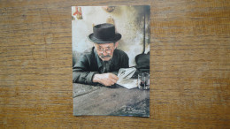 Portrait D'un Homme , Dans L'oeil Du Vieillard On Voit De La Lumière " Victor Hugo " - Silhouettes