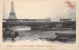 FRANCE - 75 - Paris - Le Métropolitain - Passerelle D'Auteuil - Carte Postale Ancienne - Sonstige Sehenswürdigkeiten