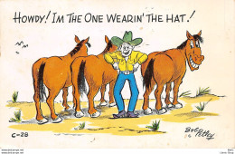 Comic Postcard Bob Pettley  " HOWDY ! IM THE ONE WEARIN' THE HAT ! "  - Humour