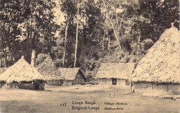 CONGO BELGE - Village Ababua - Carte Postale Ancienne - Congo Belga