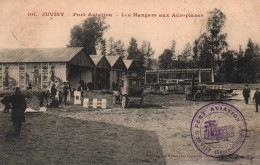 Juvisy - Port Aviation - Les Hangars Aux Aéroplanes - Voir Le Cachet - Avion Biplan - Voiture Auto - Juvisy-sur-Orge