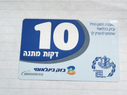 ISRAEL(BZI-BUS-0001)The Association For The Soldier And Bezeq,Internation Happy To Give(644)(10min)(30.9.05)mint Card - Israele