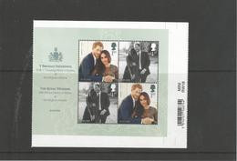Great Britain 2018 Mih. 4212/13 (Bl.114) Royal Wedding. Prince Harry And Meghan Markle MNH ** - Unused Stamps