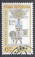 CZECH REPUBLIC 386,used,falc Hinged - Oblitérés