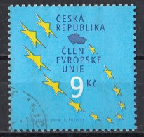 CZECH REPUBLIC 393,used,falc Hinged - Gebruikt