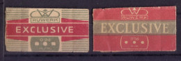 "EXCLUSIVE" Razor Blade Old Vintage 2 WRAPPERS (see Sales Conditions) - Lamette Da Barba