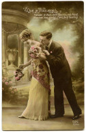 FRENCH EDWARDIAN FASHION : ROMANTIC COUPLE WITH ROSES - QUE JE VOUS AIME! - Mode