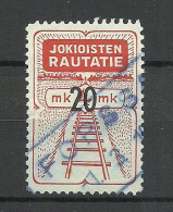 FINLAND FINNLAND 1946-1953 JOKIOISTEN Railway Packet Stamp O - Paquetes Postales