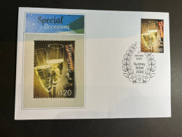 (2 Q 33) FDI Cover With Special Occasions (issued 3 January 2023 By Australia Post) Champagne Flute - Storia Postale
