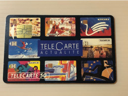 France Telecom Chip Telecarte Phonecard - Tele Carte ACTUALITE - Set Of 1 Used Card - Andere & Zonder Classificatie